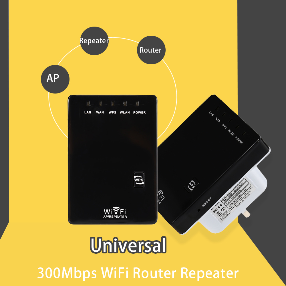 Wifi Range Extender - 300Mbps Wifi Repeater Nirkabel Mini Router
