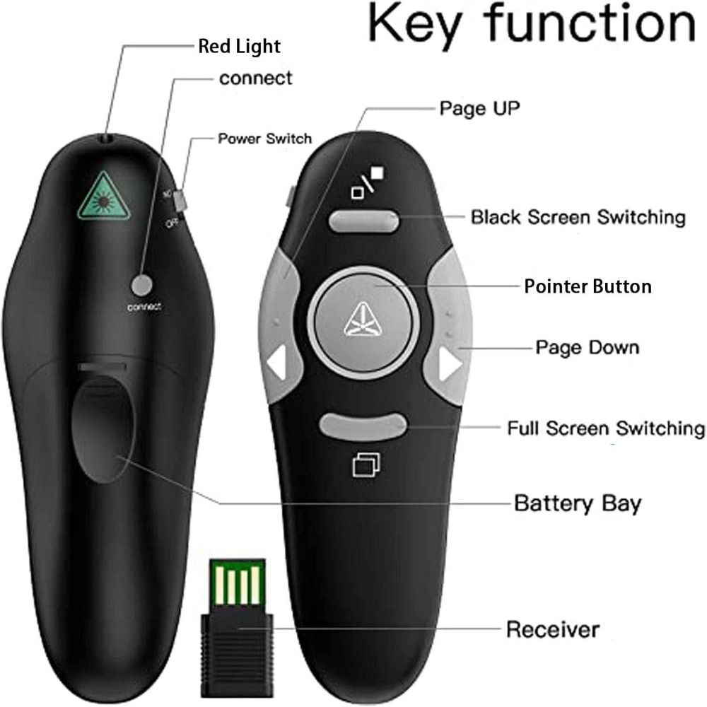 Remote Presentasi Nirkabel 2.4 - Presentation Remote Laser ulasan dan harga