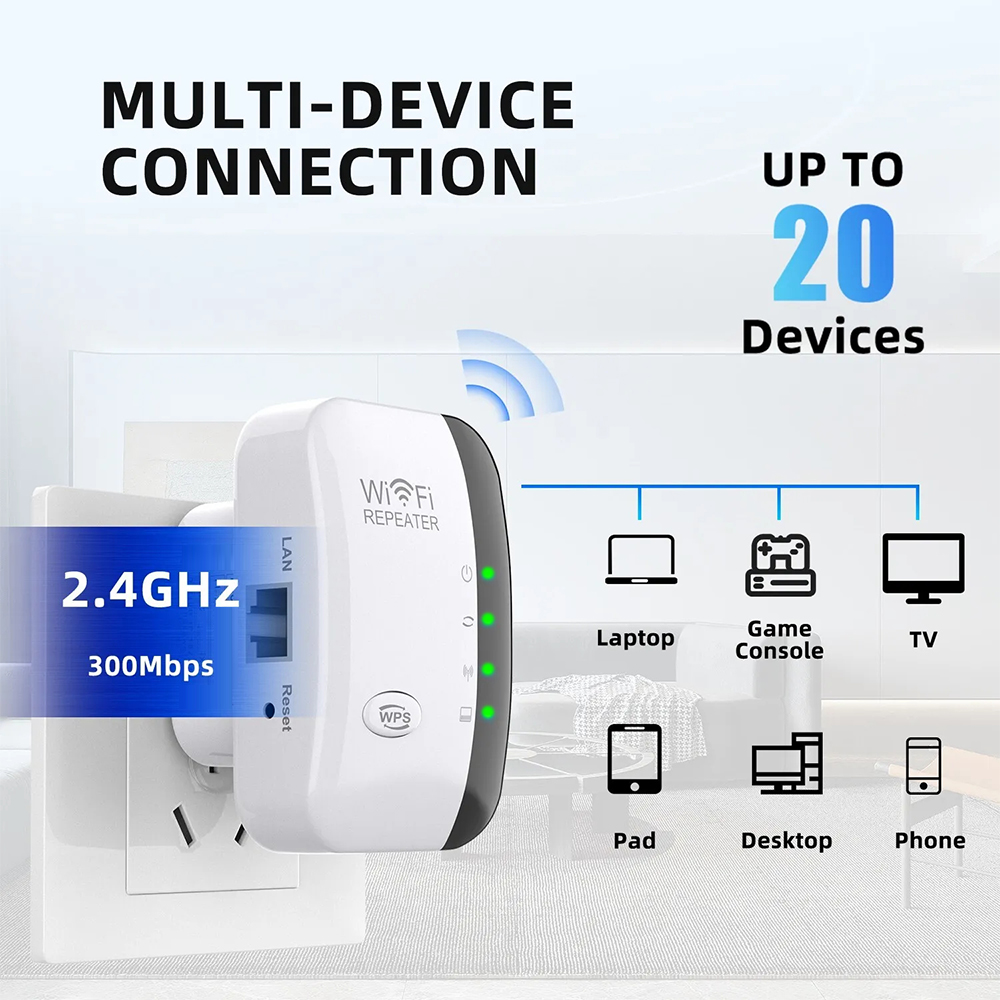 Penguat WiFi Nirkabel 2.4G, Pe - Wifi Range Extender ulasan dan harga