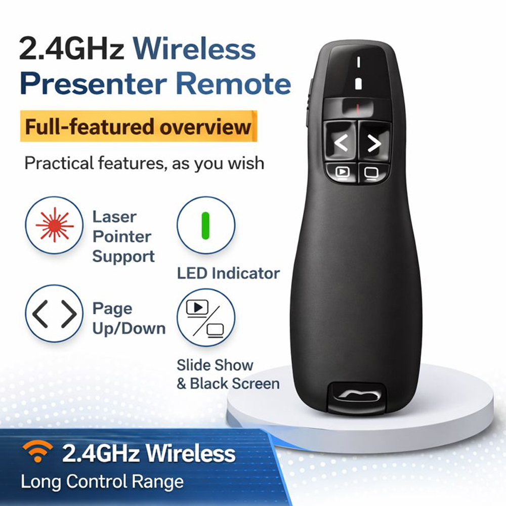 R400 2.4G Remote Presentasi Ni - Presentation Remote Laser ulasan dan harga